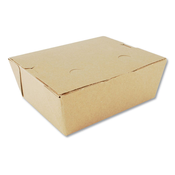 ChampPak Retro Carryout Boxes #8, 6 x 4.75 x 2.5, Kraft, Paper, 300/Carton