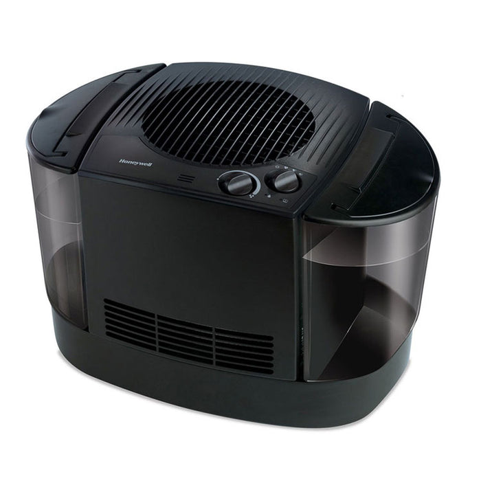 Top Fill Console Cool Mist Humidifier, 3 gal, 12.3" x 13.6" x 13.1", Black