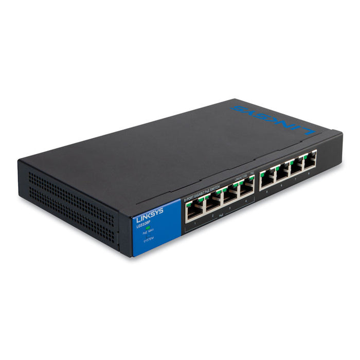 Business Smart Gigabit PoE+ Switch, 8 Ports