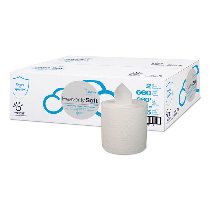 Heavenly Soft Paper Towel, 7.6" x 12", White, 6/Carton