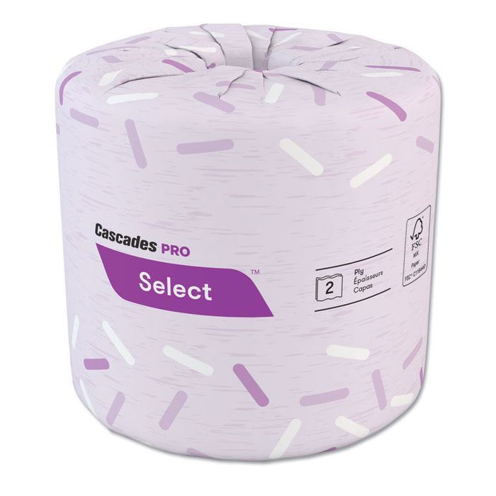 Select Standard Bath Tissue, 2-Ply, 4 1/2" Dia, 500 Sheets/Roll, 96 Rolls/Carton