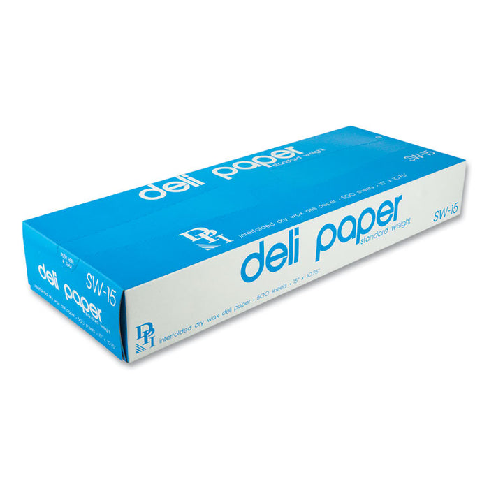 Interfolded Deli Sheets, 15" x 10 3/4", 500 Sheets/Box, 12 Boxes/Carton