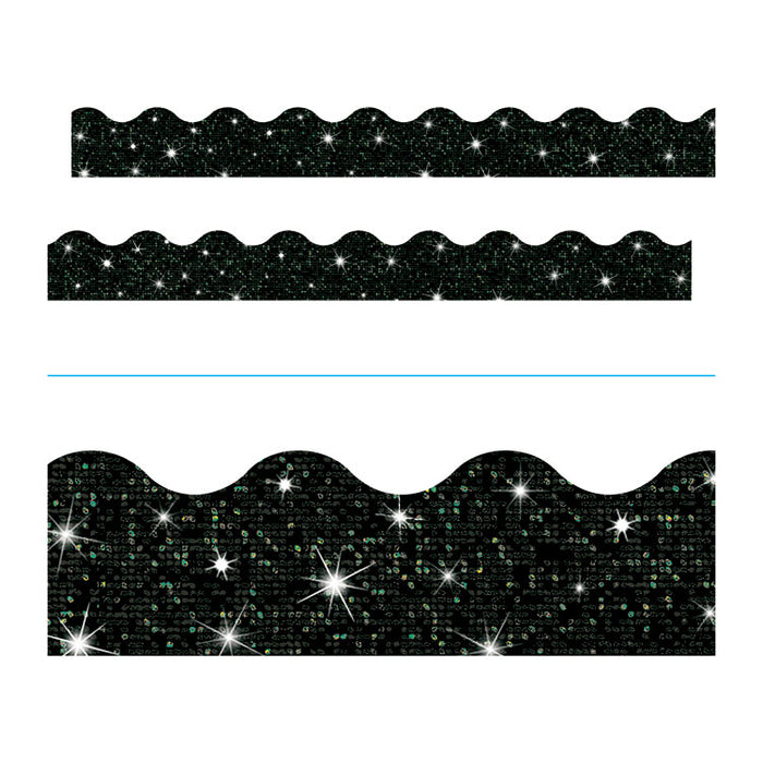 Terrific Trimmers Sparkle Border, 2.75" x 32 ft, Black