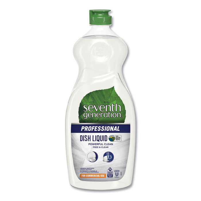 Dishwashing Liquid, Free and Clear, 25 oz Bottle, 12/Carton