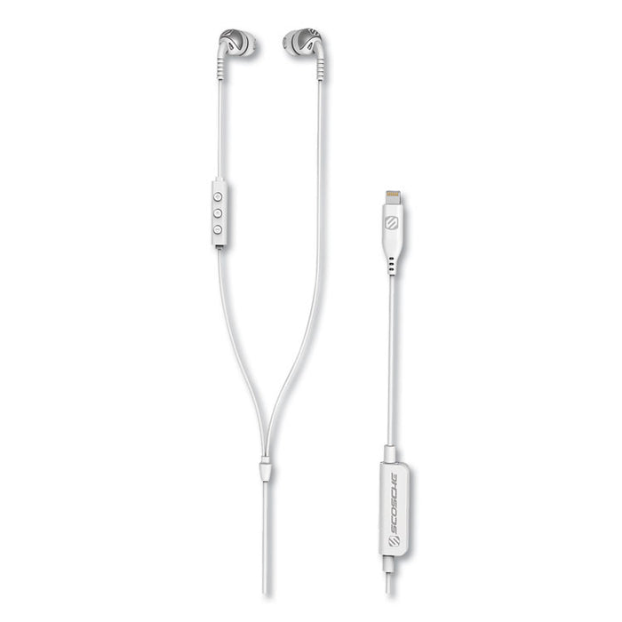 Increased Dynamic Range Earbuds with Lightning Connector, White