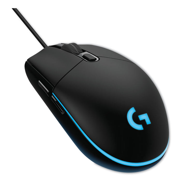 G203 Prodigy Gaming Mouse, USB 2.0, Right Hand Use, Black
