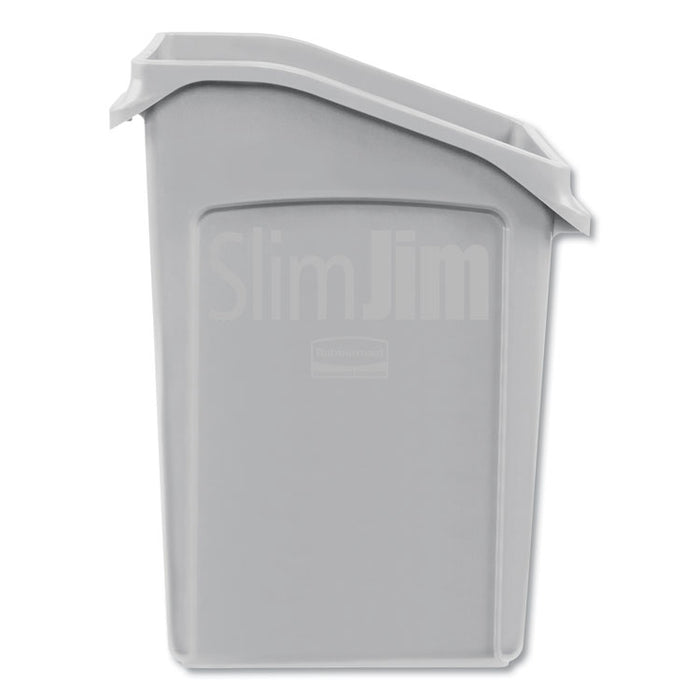 Slim Jim Under-Counter Container, 23 gal, Polyethylene, Gray