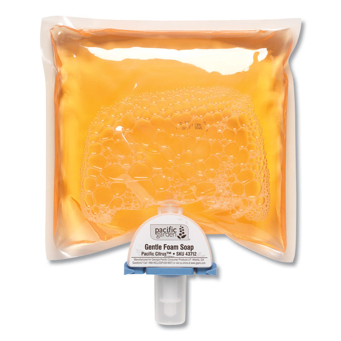Gentle Foam Soap Dispenser Refill, Citrus, 1200 mL, 4/Carton