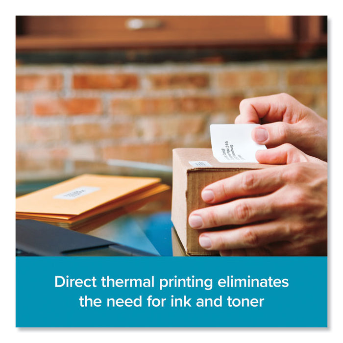 LW Shipping Labels, 2.13" x 4", White, 220/Roll, 6 Rolls/Pack