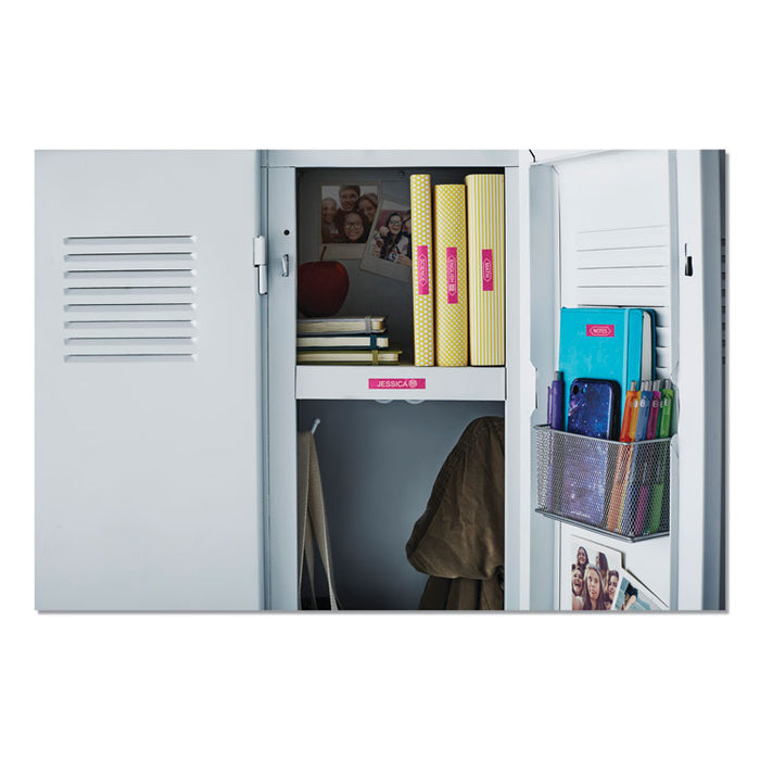 COLORPOP! Label Maker Tape, 0.5" x 10 ft, White on Pink