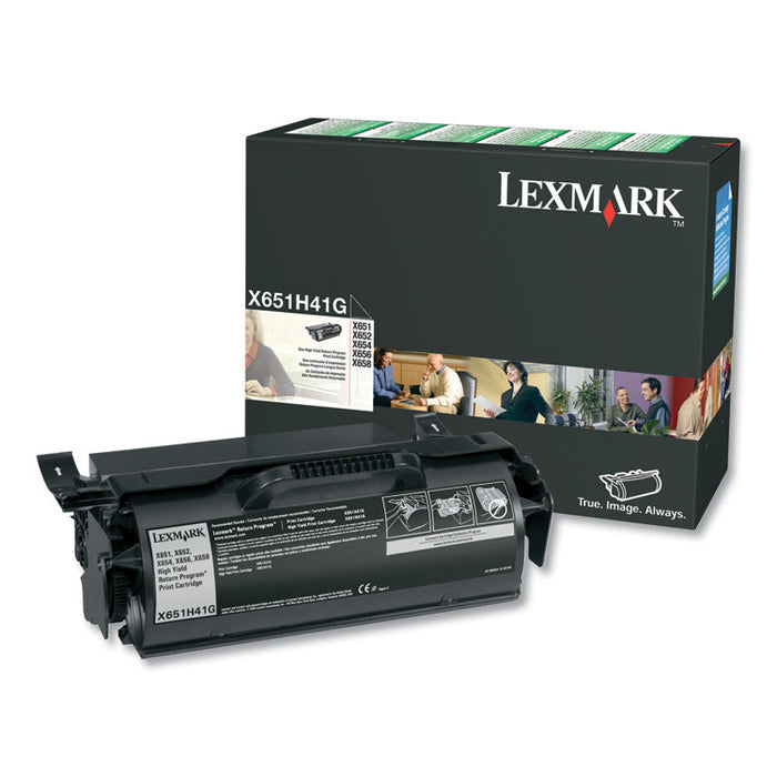 X651H41G (X651) Return Program High-Yield Toner, Black