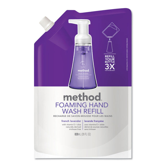 Foaming Hand Wash Refill, French Lavender, 28 oz, 6/Carton