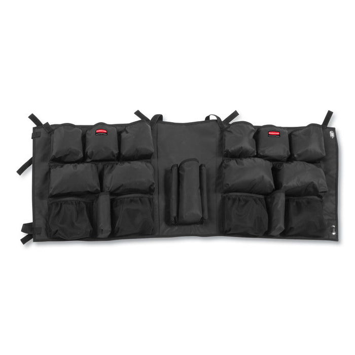 Slim Jim Caddy Bag, 19 Compartments, 10.25w x 19h, Black