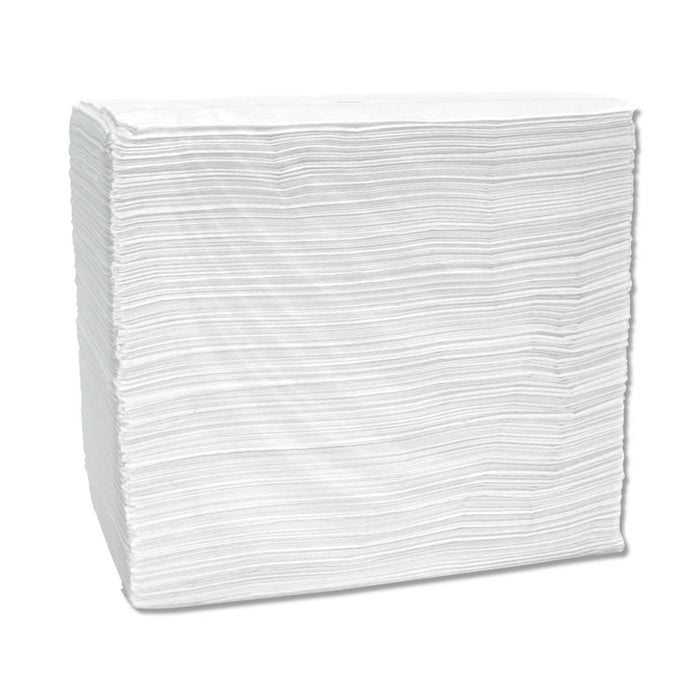 Signature Airlaid Dinner Napkins/Guest Hand Towels, 15 x 16.75, White, 504/Carton