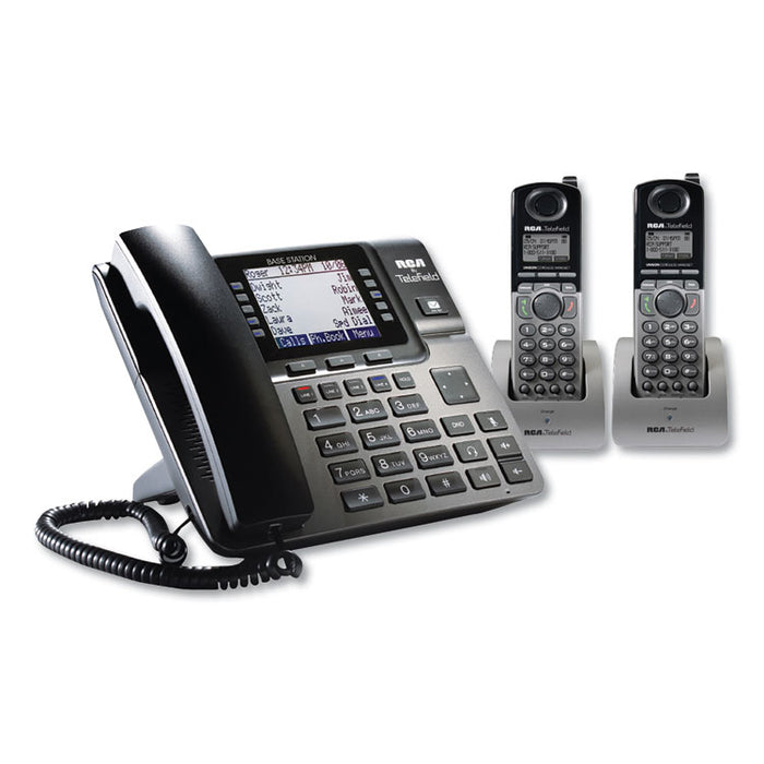 Unison 1-4 Line Wireless Phone System Bundle, 2 Additional Cordless Handsets