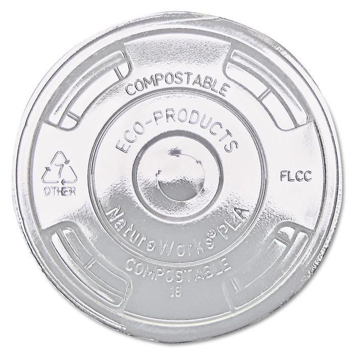 GreenStripe Renewable & Compost Cold Cup Flat Lids, F/9-24oz., 100/PK, 10 PK/CT
