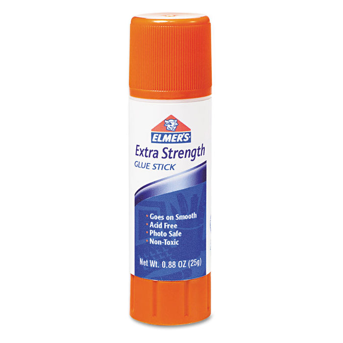 Extra-Strength Office Glue Stick, 0.88 oz, Dries Clear, 12/Pack
