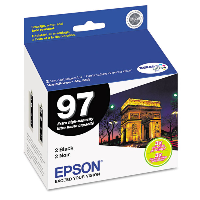 T097120D2 (97) Extra High-Yield Ink, Black, 2/PK