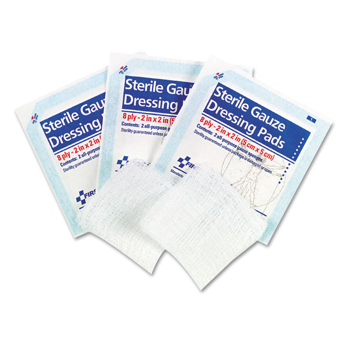 SmartCompliance Gauze Pads, 2" x 2", 5/Pack