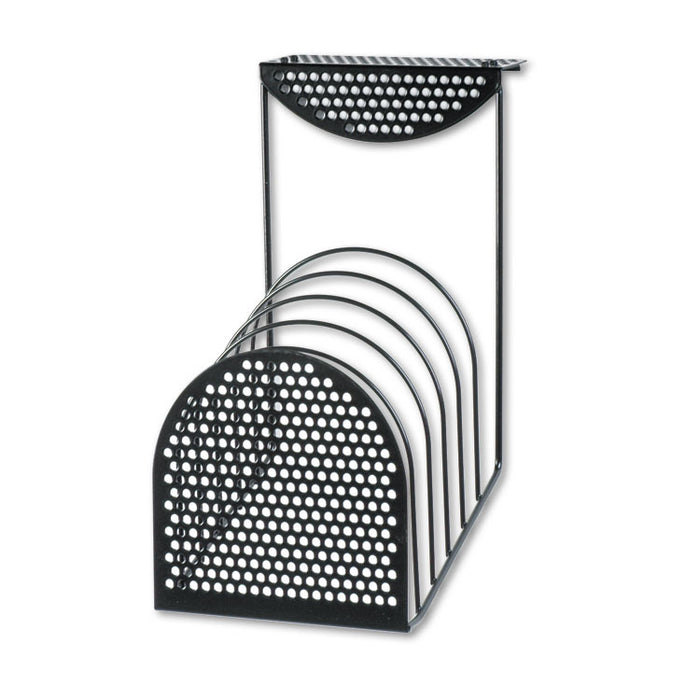Perf-Ect Partition Additions Six-Step File Organizer, 7 x 13, Black