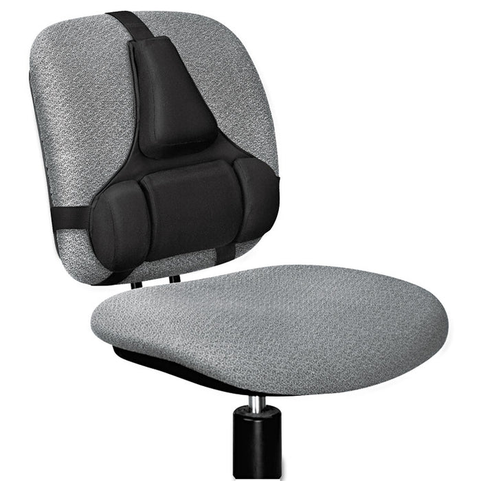Professional Series Back Support, Memory Foam Cushion, 15w x 2d x 14.5h, Black