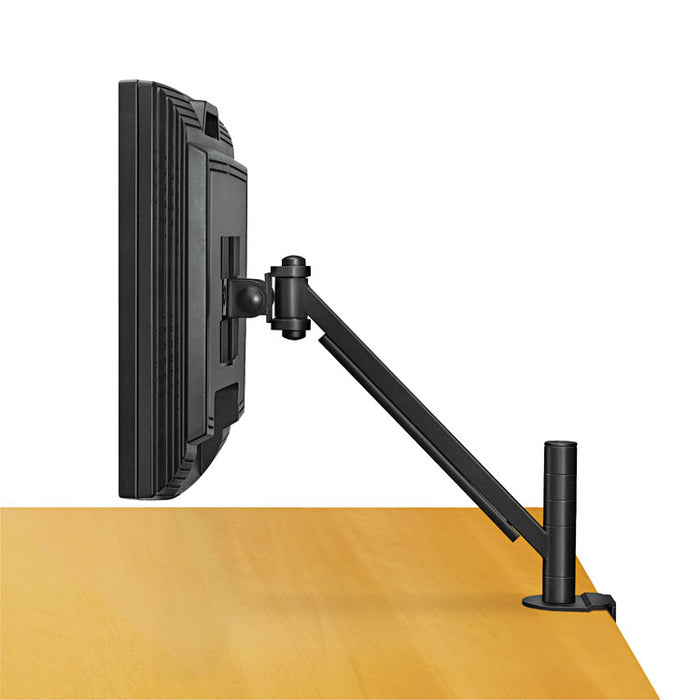 Desk-Mount Arm for Flat Panel Monitor, 4.75w x 14.5d x 24h, Black