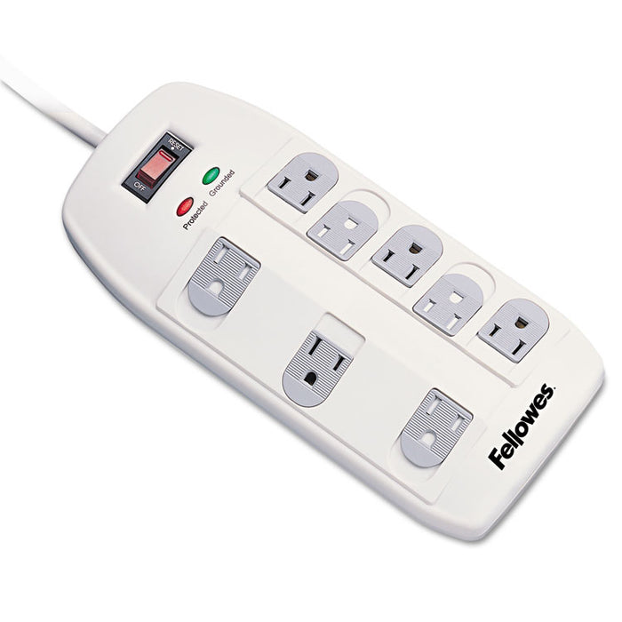 Superior Workstation Surge Protector, 8 Outlets, 6 ft Cord, 2160 Joules