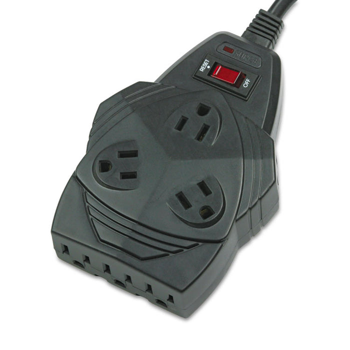 Mighty 8 Surge Protector, 8 Outlets, 6 ft Cord, 1300 Joules, Black