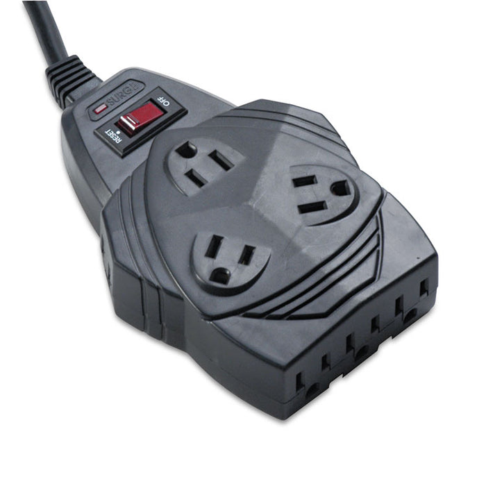 Mighty 8 Surge Protector, 8 Outlets, 6 ft Cord, 1460 Joules, Black