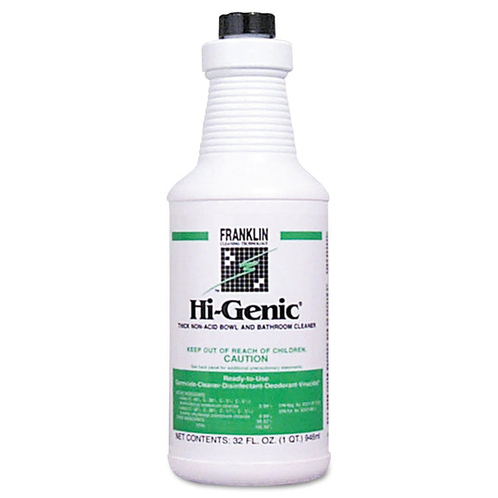 Hi-Genic Non-Acid Bowl & Bathroom Cleaner, 32oz Bottle