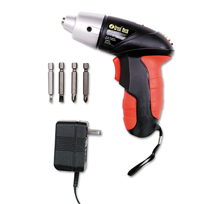 4.8V Cordless Screwdriver, 4 Bits, 200RPM