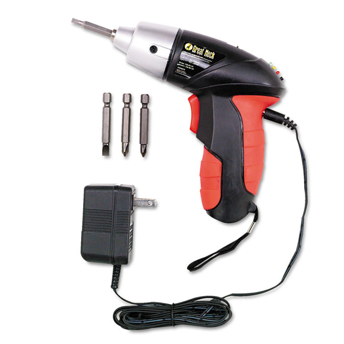 4.8V Cordless Screwdriver, 4 Bits, 200RPM