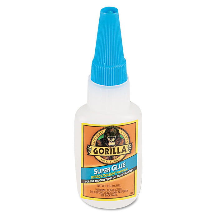 Super Glue, 0.53 oz, Dries Clear