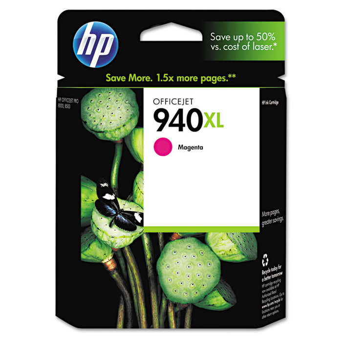 HP 940XL, (C4908AN) High Yield Magenta Original Ink Cartridge