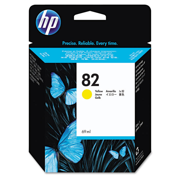 HP 82, (C4913A) Yellow Original Ink Cartridge