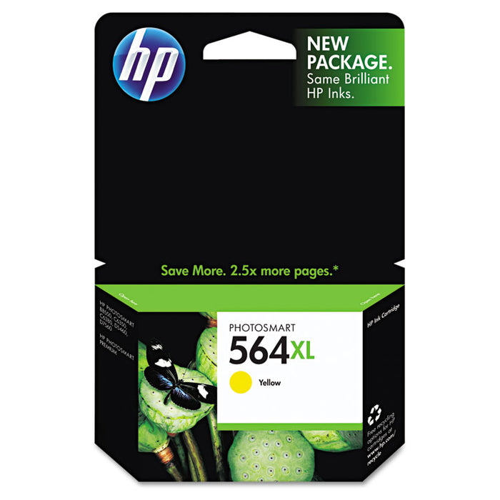 HP 564XL, (CB325WN) High Yield Yellow Original Ink Cartridge
