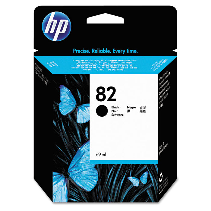 HP 82, (CH565A) Black Original Ink Cartridge