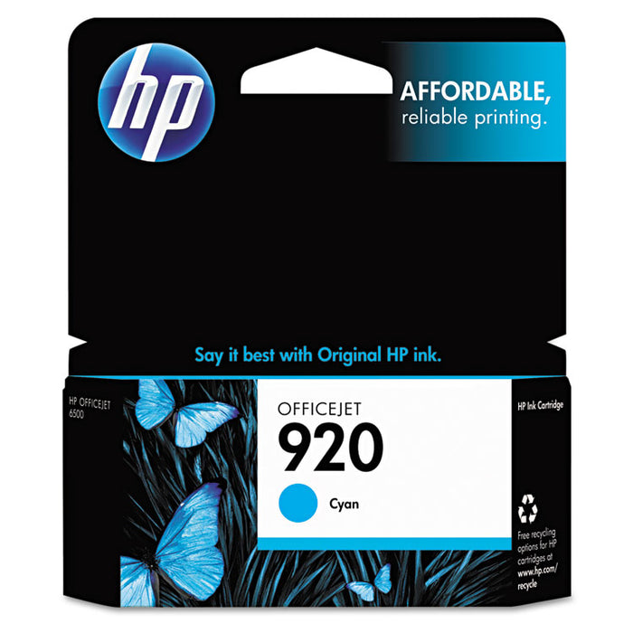 HP 920, (CH634AN) Cyan Original Ink Cartridge