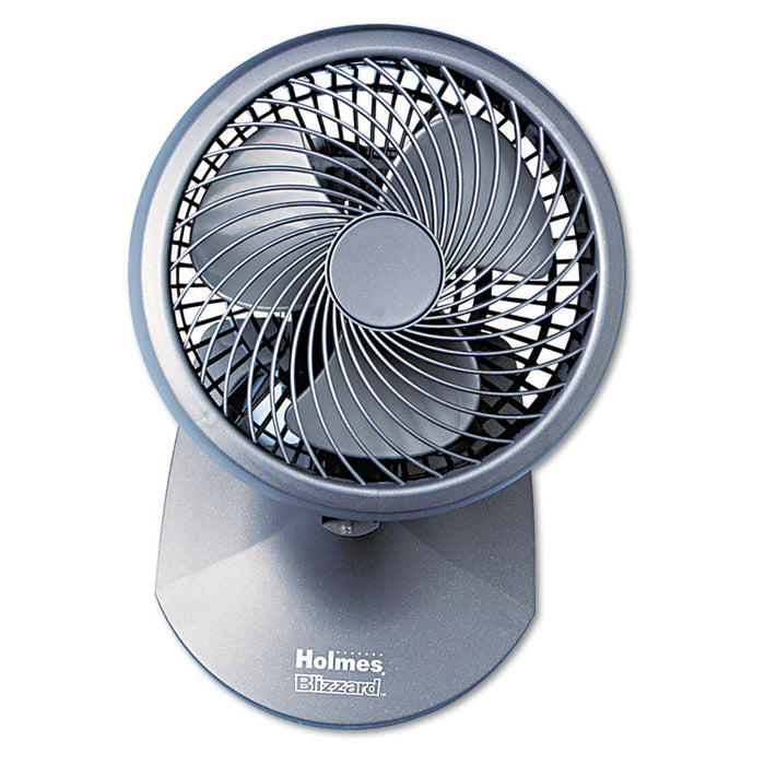 Blizzard 9" Three-Speed Oscillating Table/Wall Fan, Charcoal