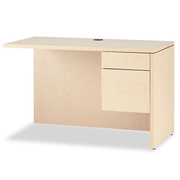 10500 Series L Workstation Return, 3/4 Height Right Ped, 48 x 24, Natural Maple