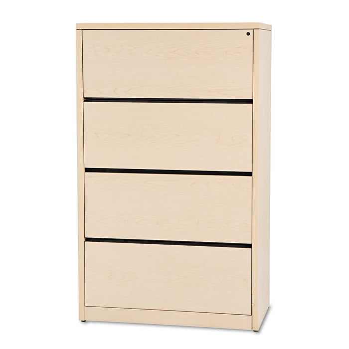 10500 Series Lateral File, 4 Legal/Letter-Size File Drawers, Natural Maple, 36" x 20" x 59.13"