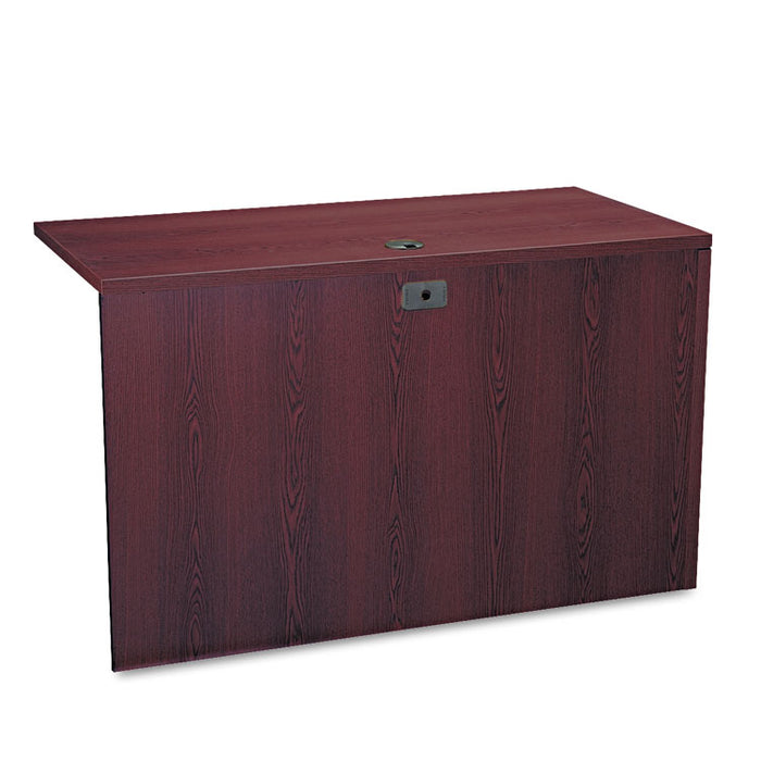 10500 Series L Workstation Return, 3/4 Height Left Ped, 48w x 24d x 29.5h, Mahogany