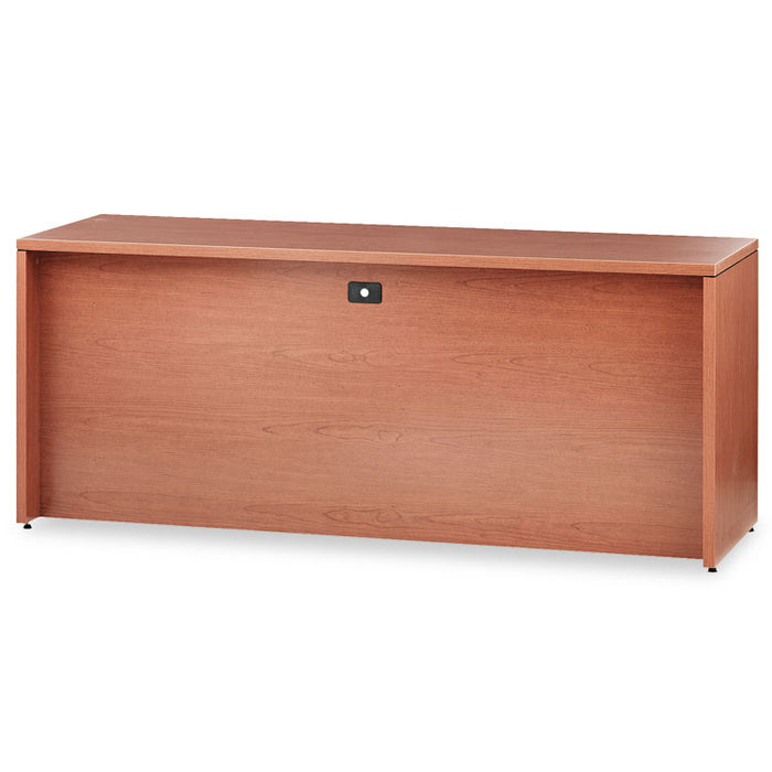 10500 Series 3/4-Height Left Pedestal Credenza, 72w x 24d x 29.5h, Bourbon Cherry