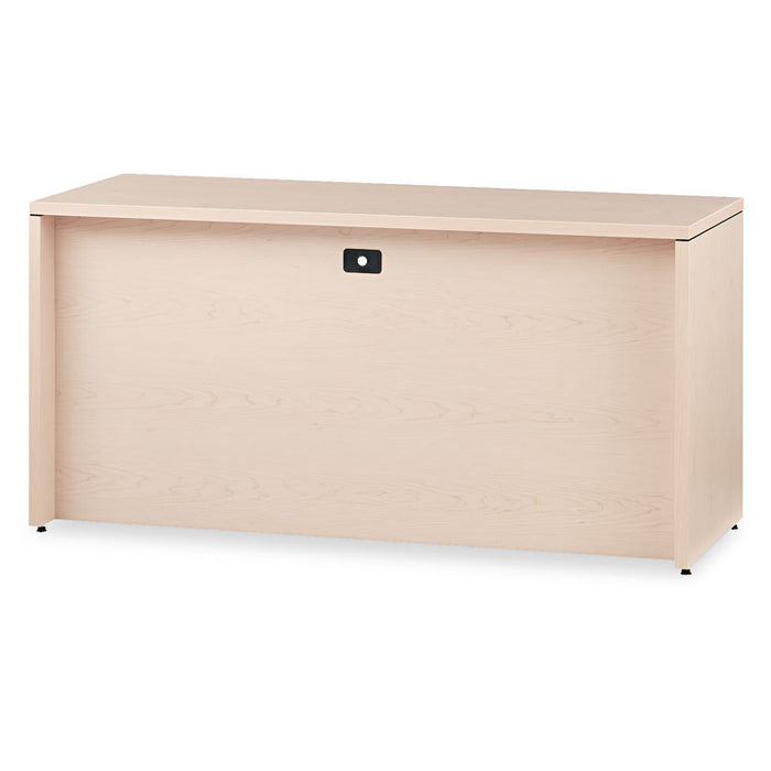 10500 Series Kneespace Credenza With 3/4-Height Pedestals, 60w x 24d, Natural Maple