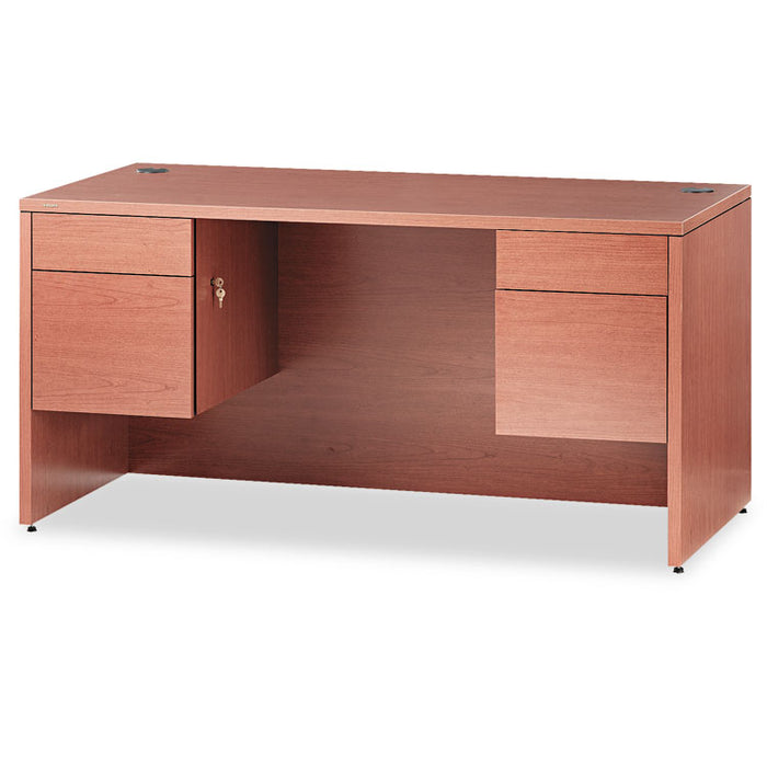 10500 Series Double Pedestal Desk, 60" x 30" x 29.5", Bourbon Cherry