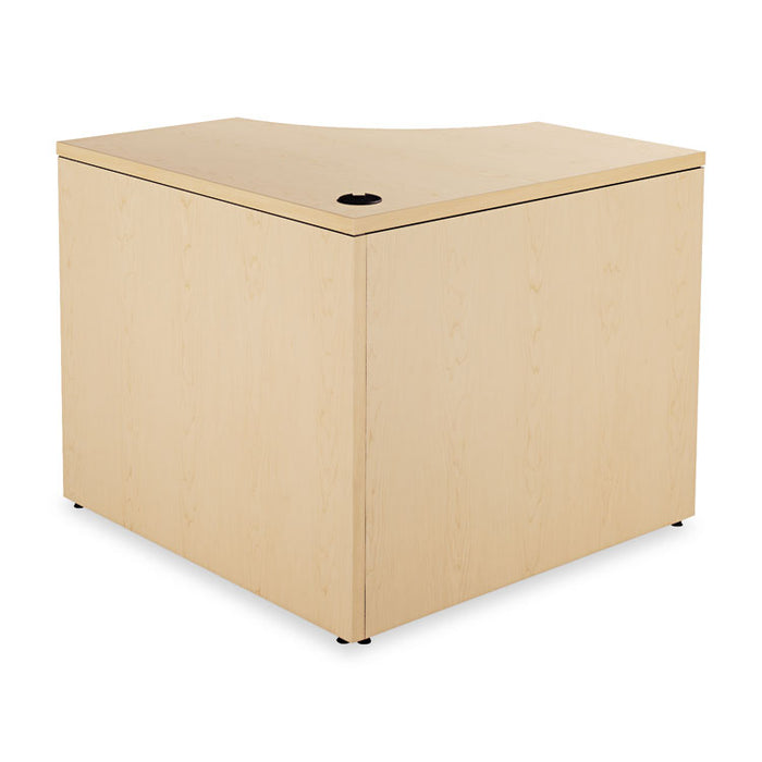 10500 Series Curved Corner Workstation, 36" x 36" x 29.5", Natural Maple