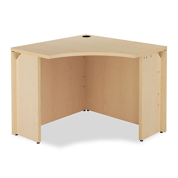 10500 Series Curved Corner Workstation, 36" x 36" x 29.5", Natural Maple