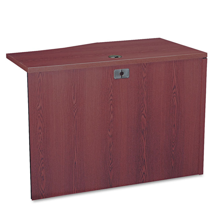 10500 Series Curved Return, Left, 42w x 18-24d x 29 1/2h, Mahogany