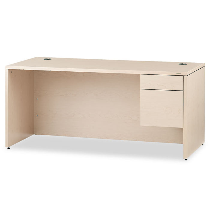 10500 Series "L" Right 3/4 Height Pedestal Desk, 66w x 30d x 29.5h, Natural Maple