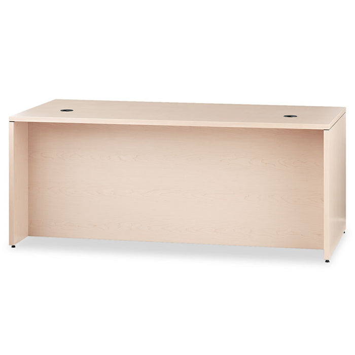 10500 Series Large "L" Right 3/4 Height Pedestal Desk, 72w x 36d x 29.5h, Natural Maple